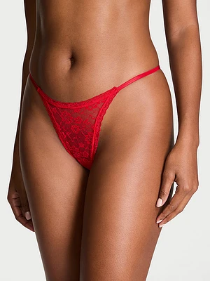 Sequin Posey Lace String Thong Panty