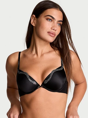 Snake Shine Lightly Lined Low-Cut Demi Bra