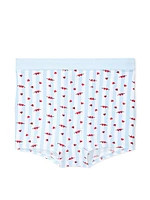Logo Cotton High-Waist Boyshort Panty