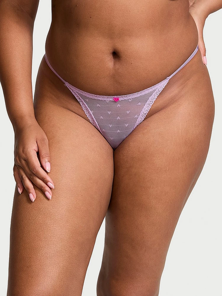 Sequin Posey Lace String Thong Panty