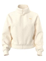 Plush Teddy Cropped Coat