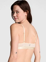 Logo Cotton Triangle Bralette