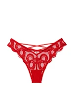 Tied-with-a-Bow Embroidery Brazilian Panty