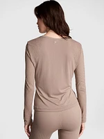 Seamless Drapey Long-Sleeve Tee