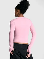 Relay Ruched Long-Sleeve Top