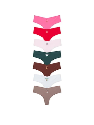 5-Pack No-Show Thong Panties