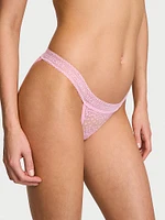 Logo Cotton Tanga Panty