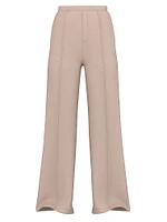 Featherweight Knit Tailored Wide-Leg Pant