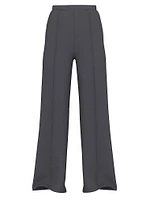 Featherweight Knit Tailored Wide-Leg Pant