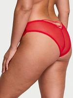 Tied-with-a-Bow Embroidery Brazilian Panty