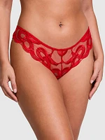 Tied-with-a-Bow Embroidery Brazilian Panty