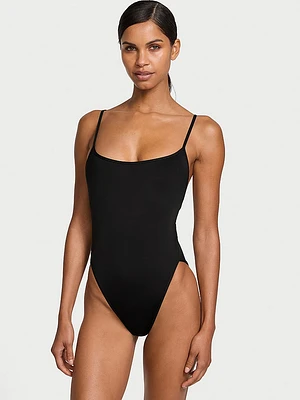 Essential High-Leg Cheeky One-Piece Swimsuit