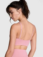 Relay Ruched Plunge Sports Bra