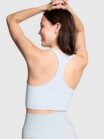 Seamless Shimmer Plunge Sports Bra