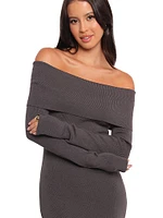 Archie Off The Shoulder Midi Dress