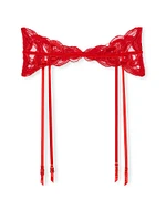 Tied-with-a-Bow Embroidery Garter Belt