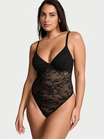 Tease Lace Unlined Demi Bodysuit