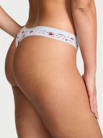 Stretch Cotton Thong Panty