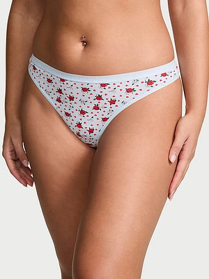 Stretch Cotton Thong Panty