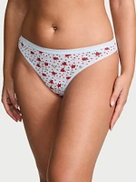 Stretch Cotton Thong Panty
