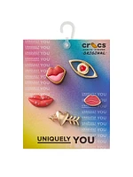 5-Pack Valentines Lips Jibbitz™ charms