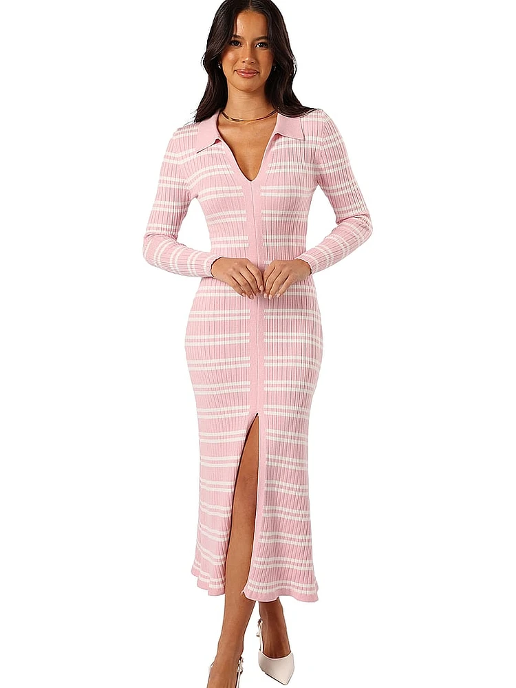 Eliana Long-Sleeve Midi Dress