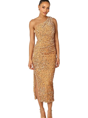 Kiki One-Shoulder Midi Dress