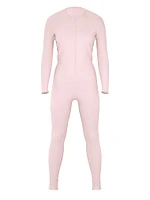 Heart Pointelle Long Sleep Romper
