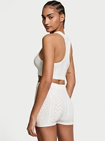 Luxe Heart Pointelle Shorts