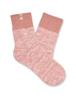 Rib Knit Slouchy Quarter Sock