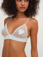 Heart Appliqué Bralette