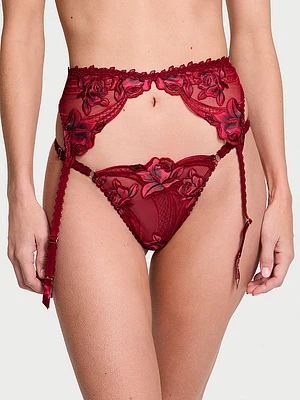 Lace Trim Garter Belt