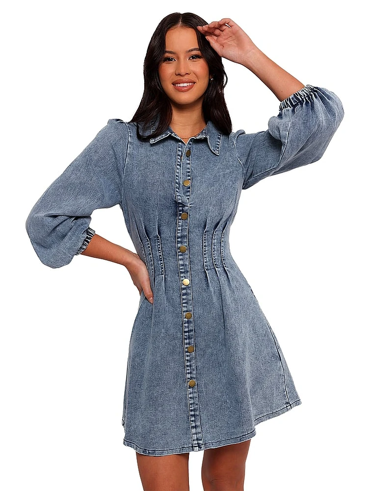 Phoenix Denim Mini Dress