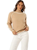 Rylee Contrast Hem Knit Sweater