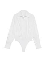 Atelier Victoria's Secret X Altuzarra Poplin Shirt Bodysuit