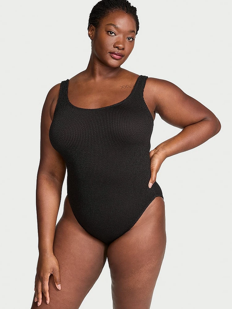 Crinkle Scoop One-Piece Swimsuit