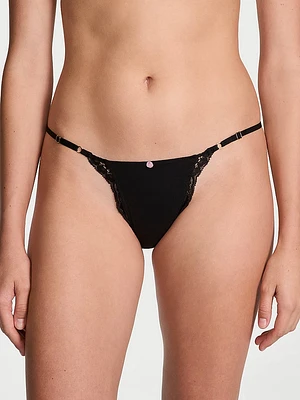 Lace Adjustable String Bikini Panty