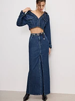 Denim Maxi Skirt