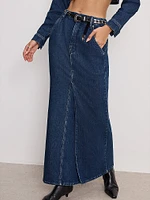 Denim Maxi Skirt