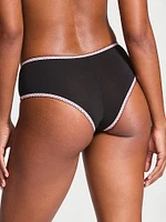 Cotton Heart-Trim Cheeky Panty