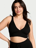 Luxe Crème Knit Lounge Triangle Bralette