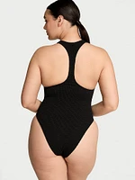 Crinkle  Racerback One-Piece Swimsuit