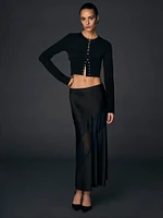 Atelier Victoria's Secret X Altuzarra Fine-Knit Hook & Eye Cropped Cardigan