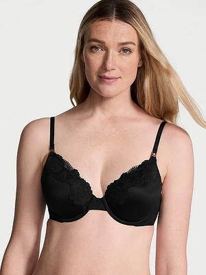 Lightly Lined Full-Coverage Lace-Trim Nursing Bra