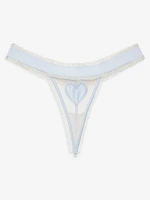 Heart Appliqué Thong Panty