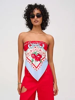 I Love You Scarf Top
