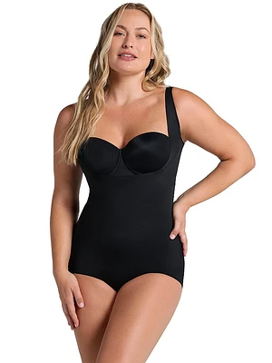 Firm Compression Plunge Back Sculpting Body Shaper