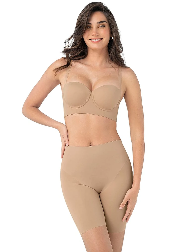 Seamless Backless Moderate Shaper Short