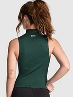 Winter Seamless Half-Zip Tank Top