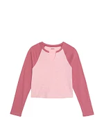 Retro Long-Sleeve Cotton Tee